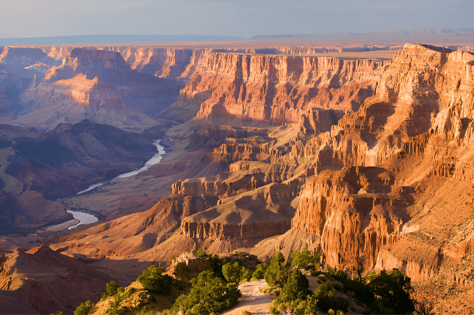 Great Places to Elope in USA-Beautiful Landscape of Grand Canyon from Desert