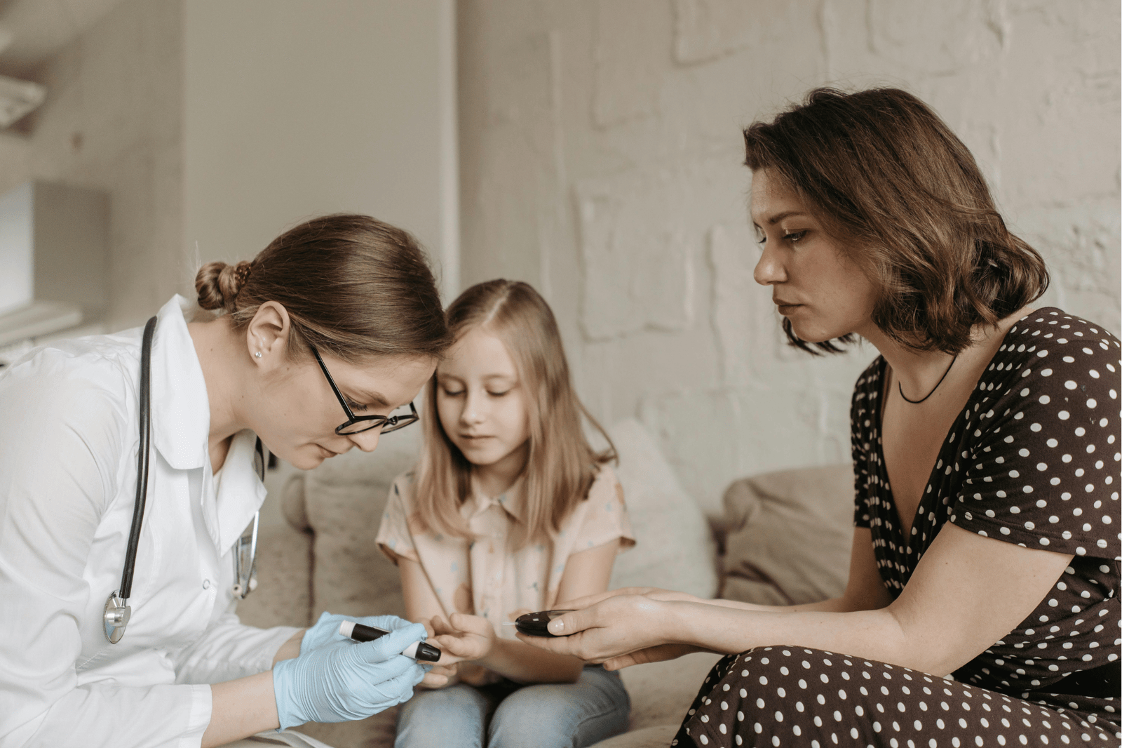 Trust Home Health -A Doctor Checking a Child